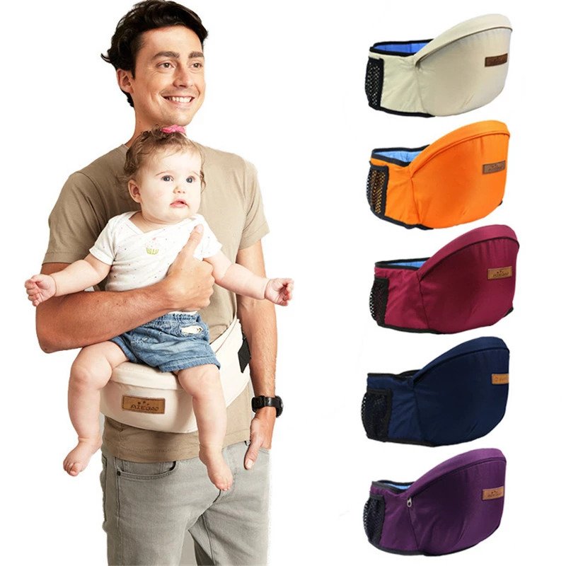 Baby carrier at the waist