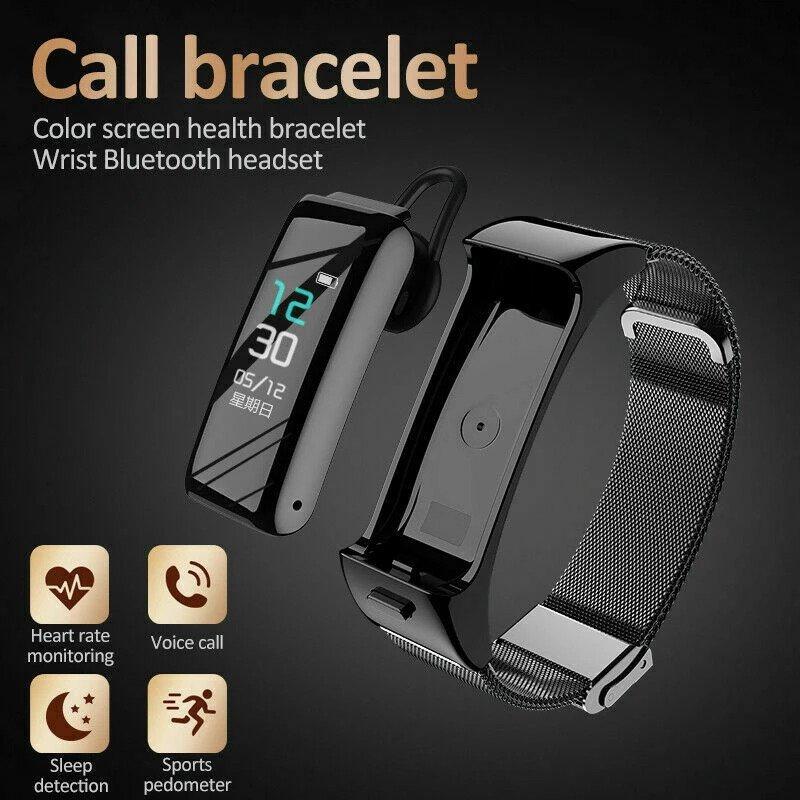 Connected watch with bluetooth earphone