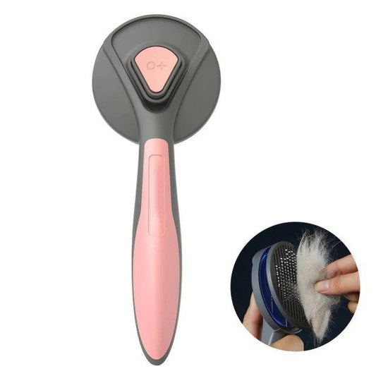 Self-cleaning brush for cats