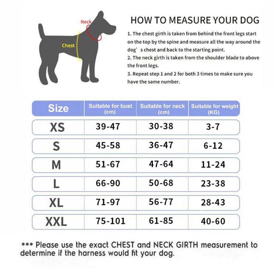 Reflective and customizable dog harness