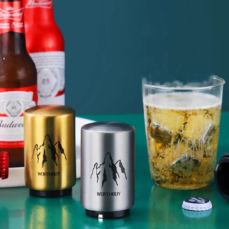 Automatic bottle opener – Push & Pull