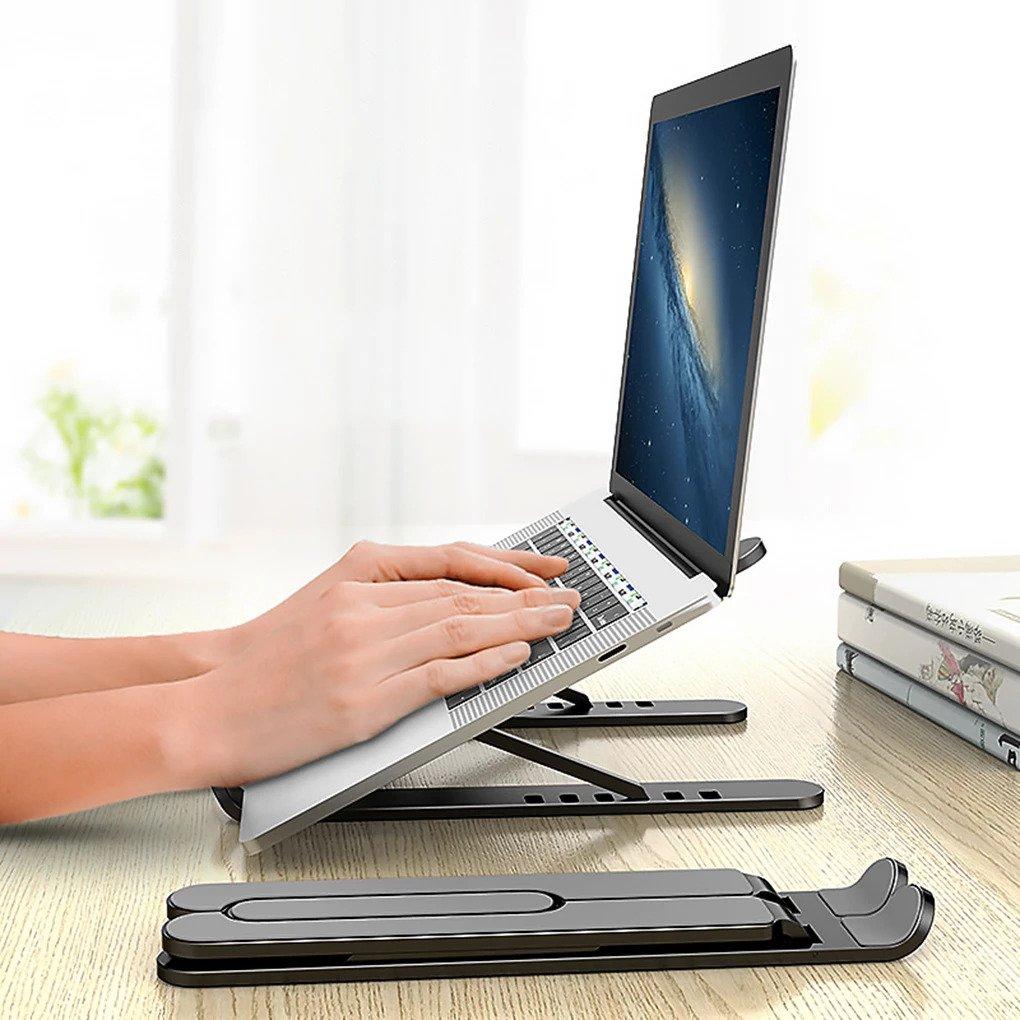 Adjustable laptop stand to change the height of your pc