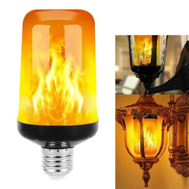 Flame effect led decorative bulb
