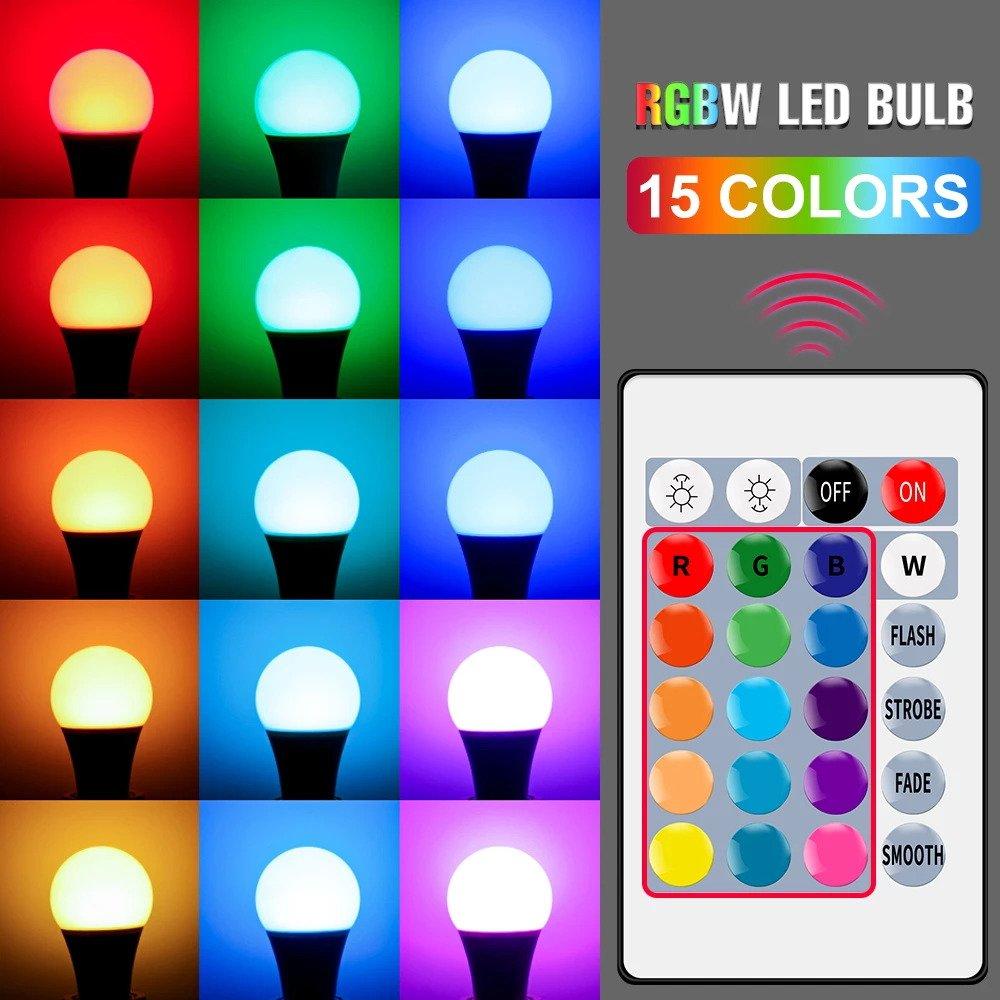 Smart bulb changing colors