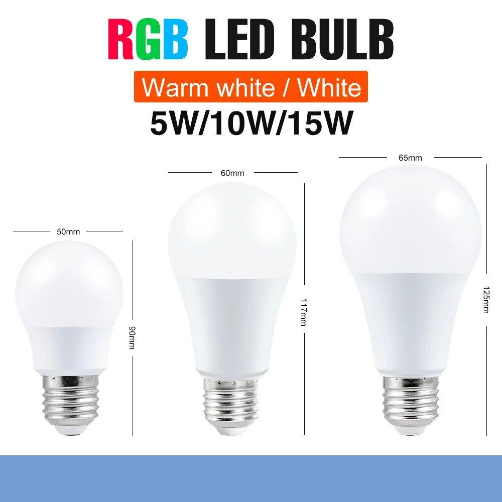 Smart bulb changing colors