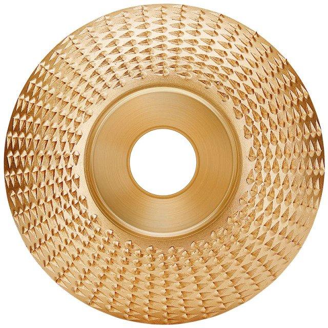 Rotary disc for angle grinder for wood carving