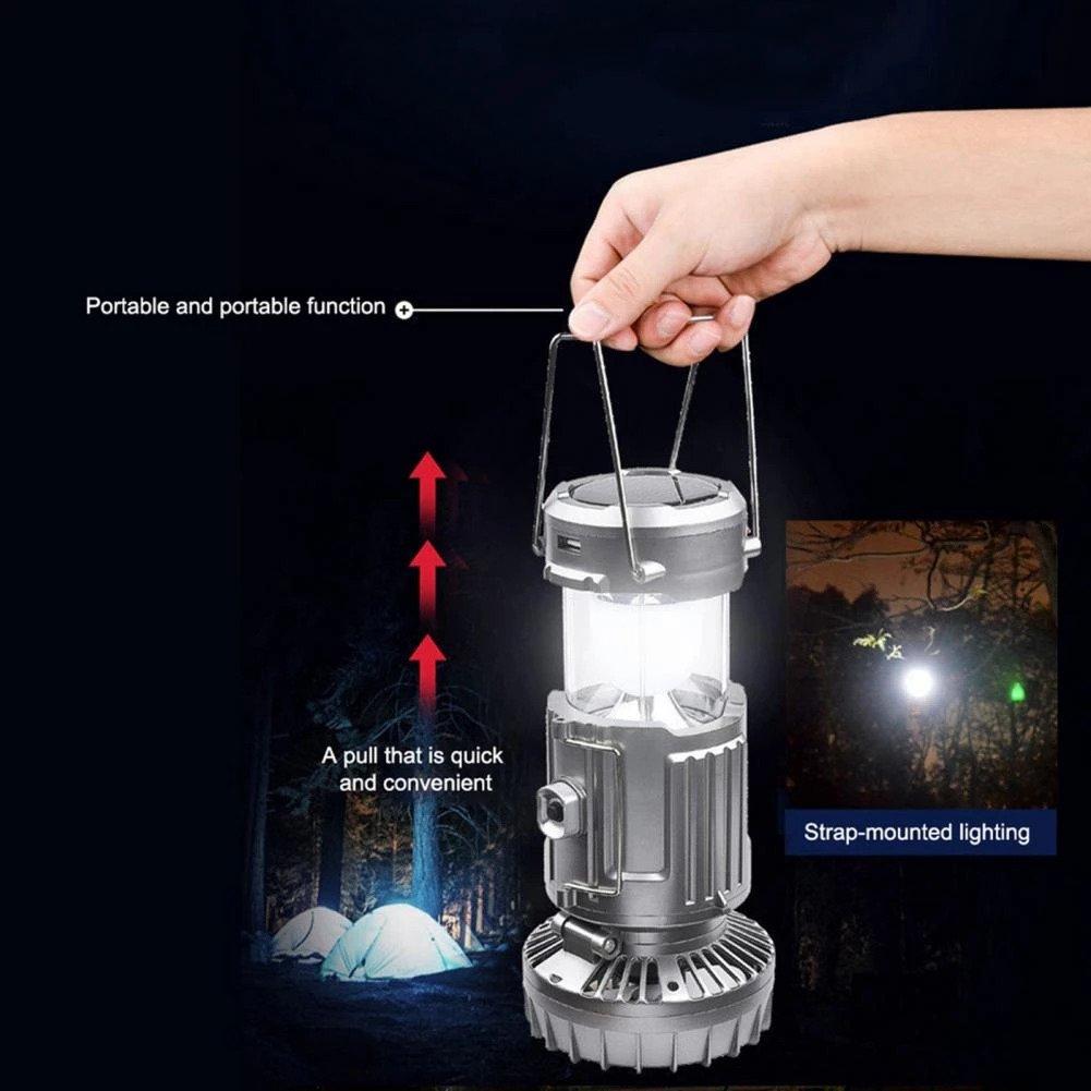 6-in-1 led torch with fan