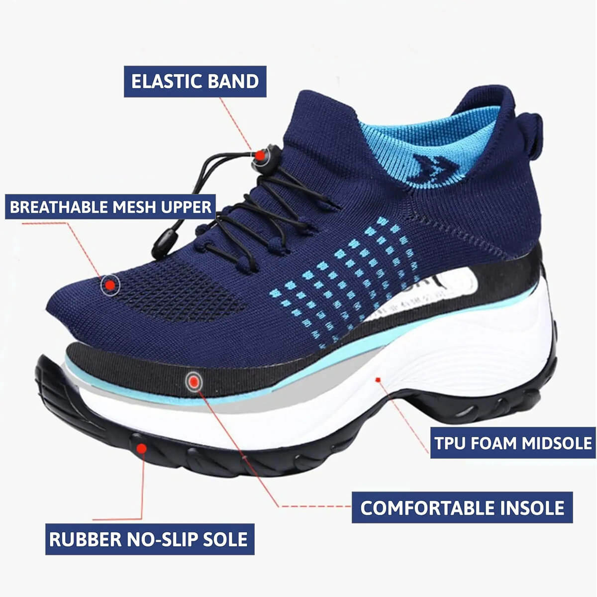 Orthopaedic Stretch Cushion Shoes for Women - Adaptive Comfort & Support