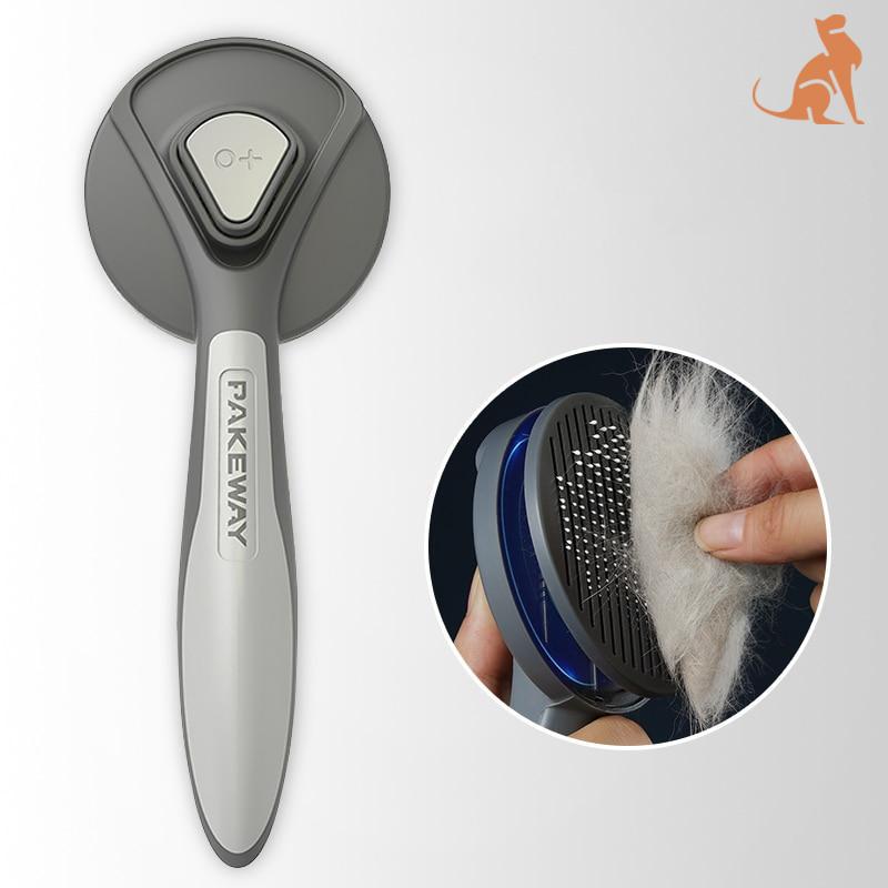 Self-cleaning brush for cats