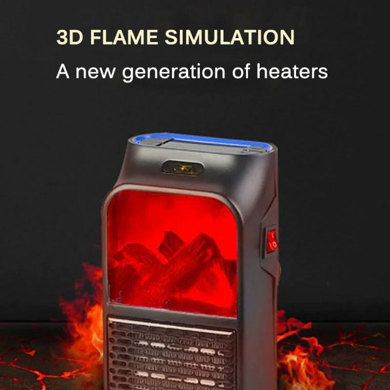 900W Mini Portable Electric Flame Heater