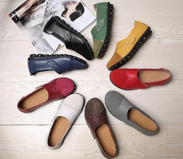 Orthopedic Leather Moccasins
