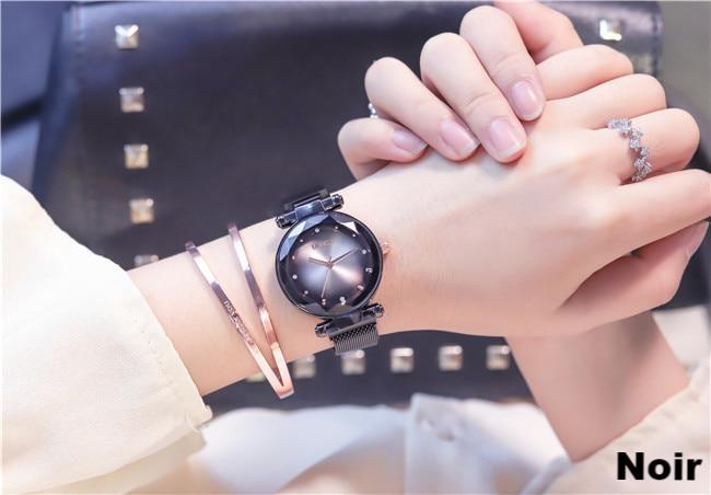 Magnetic quartz watch