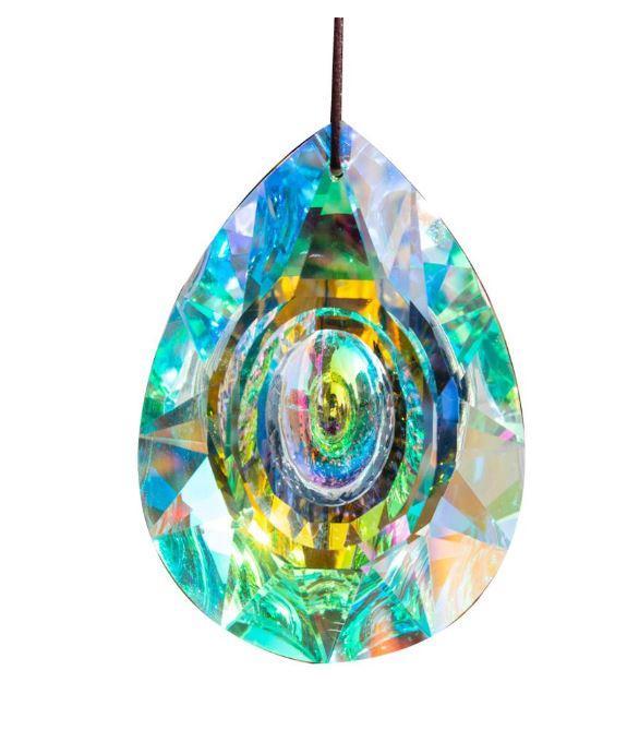 Rainbow rock crystal prism