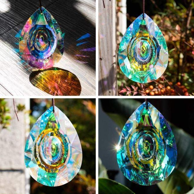 Rainbow rock crystal prism