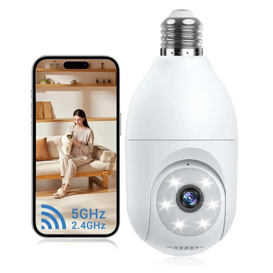 LED Wireless Panoramic 360 Degree Home Security Light Bulb