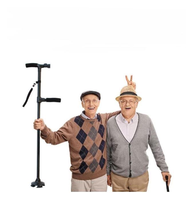StandSecure Walking Cane anti-fall Multi-Functional Foldable LED