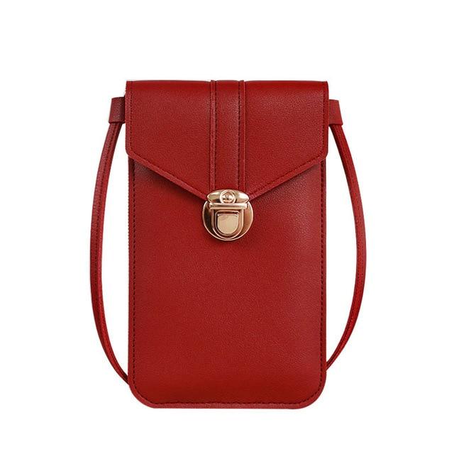 Touchscreen PU Leather Mobile Phone Purse