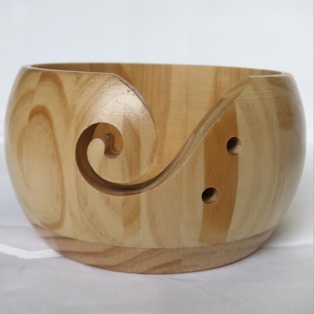 Handmade Wooden Yarn Bowl