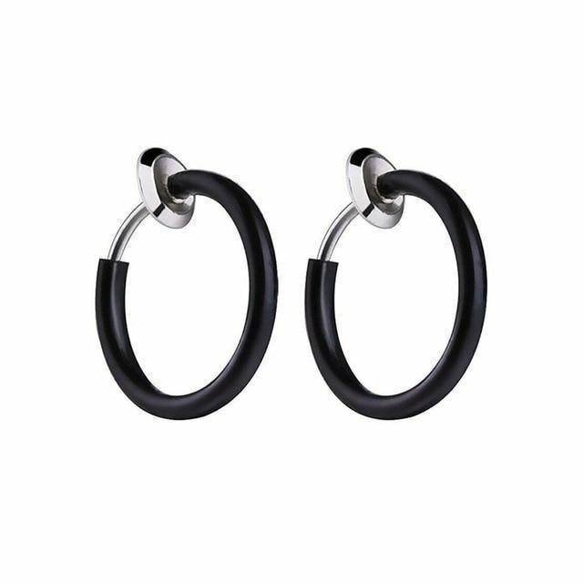 Unisex Stainless Steel Retractable Hoop