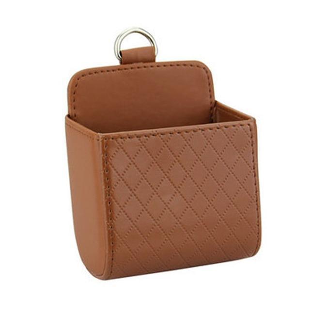 Car Vent Leather Pocket