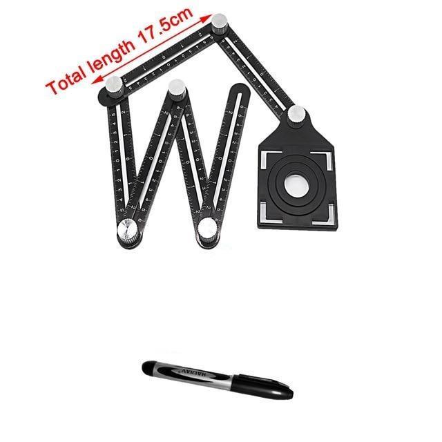 Six Sided Aluminum Alloy Angle Measuring Tool