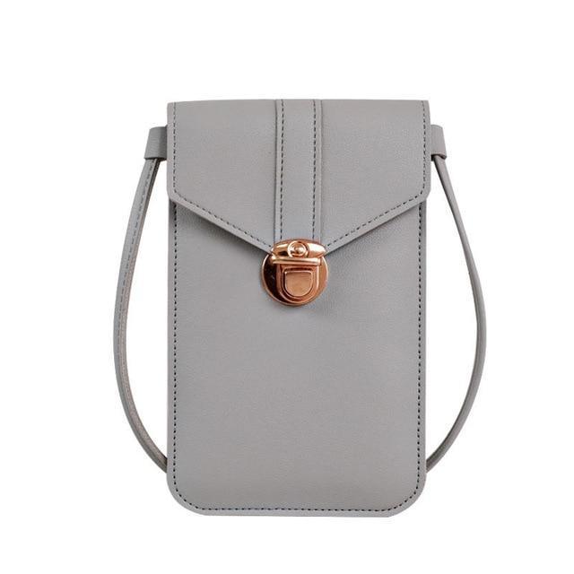 Touchscreen PU Leather Mobile Phone Purse