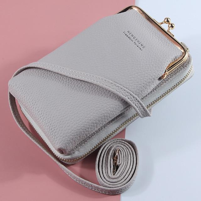 Women Phone Bag Solid Crossbody Bag