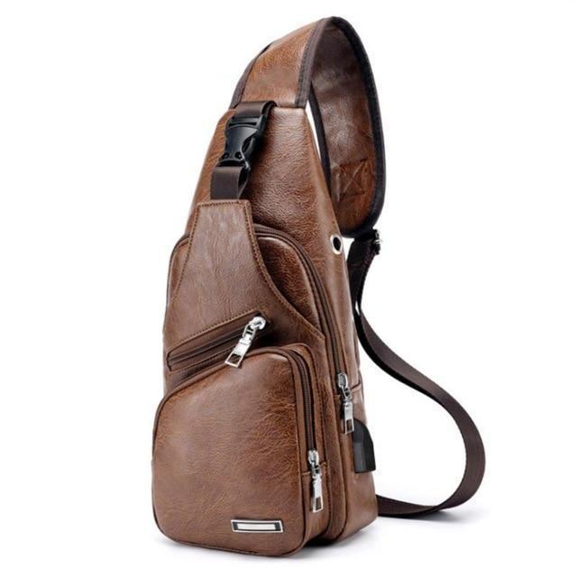 Anti-Theft Men’s Crossbody Sling Bag