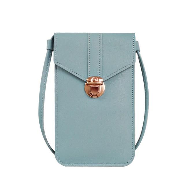 Touchscreen PU Leather Mobile Phone Purse