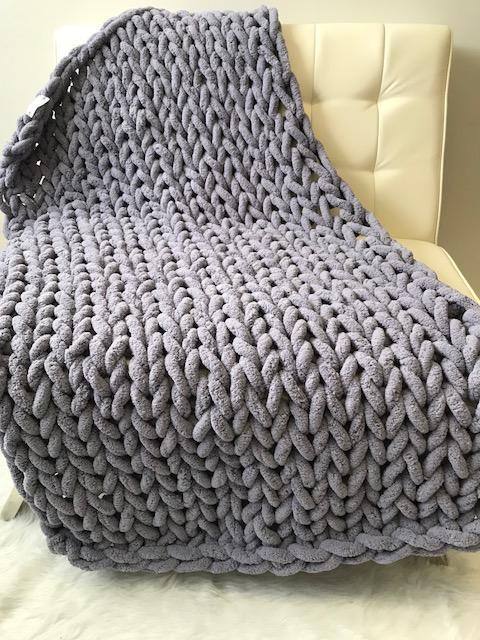 Handmade Chunky Knit Blanket