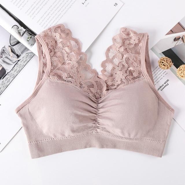 Lami Bra Push Up Comfort Super Elastic Breathable Lace Bra