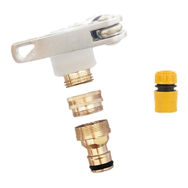 Universal 3-in-1 Brass Hose Tap Connectors Set