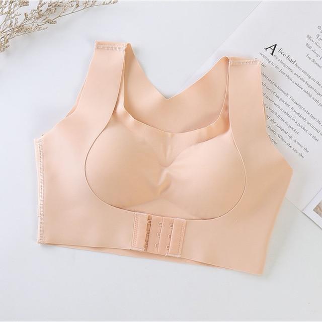 Seamless Front Buckle Support Bra