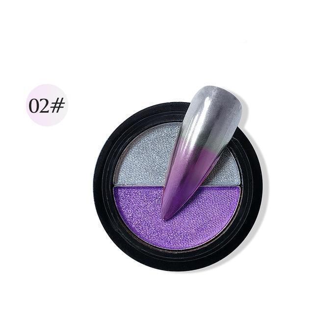 DualMirror Two-Tone Nail Pressed Powder