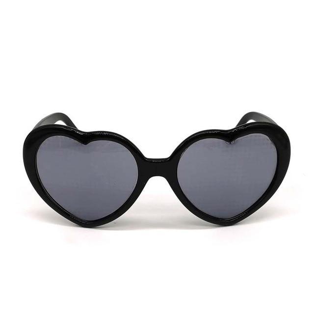 Retro Heart Lenses Glasses