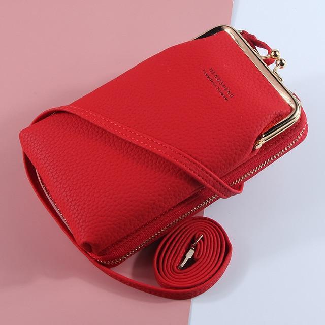 Women Phone Bag Solid Crossbody Bag