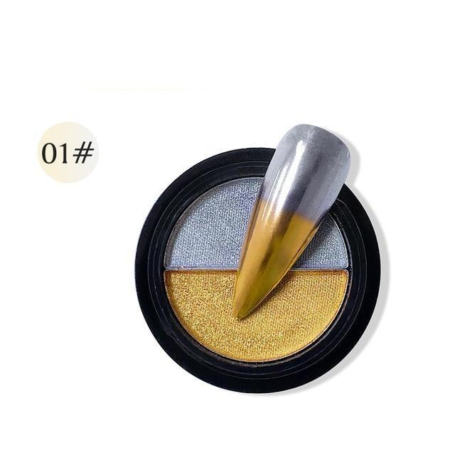 DualMirror Two-Tone Nail Pressed Powder