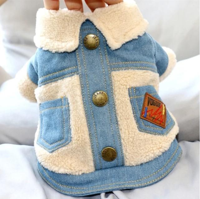 Denim jacket for dog